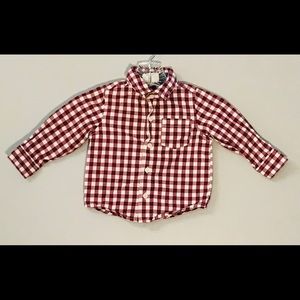 12-18 month plaid button down